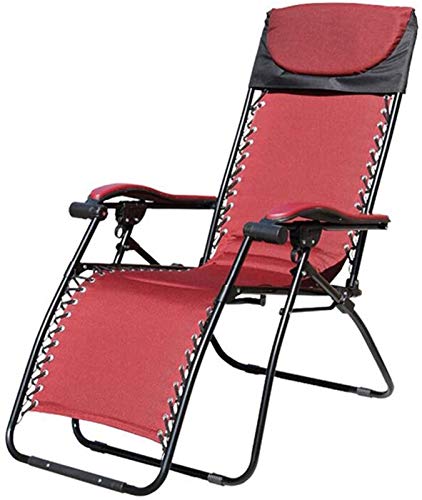 XZGDEN Lightweight Sun Lounger Recliner Reclining Steel Frame Garden Beach Terrace Balcony