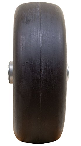 Marathon 9x3.50-4" Flat Free Lawnmower Tire on Wheel, 4" Centered Hub, 3/4" Bushings