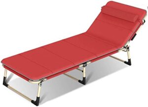 xzgden lightweight high sun lounger, multifunctionalsingle office nap lazy backrest chair, metalportable detachable adjustment sun lounger-2 (color : 5, size : the)