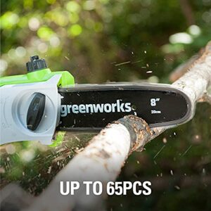 Greenworks 40V 8-Inch Cordless Pole Saw, Battery and Charger Not Included, 20302