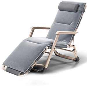 lightweight folding deck chair zero gravity chair adjustable padded seat outdoor lounge reclining patio chair with contour pillow multicolor optional sun lounger garden chairs ( color : navy , size :