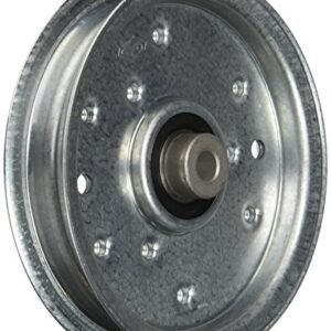 MaxPower 332511B Flat Idler Pulley for MTD, Cub Cadet, Troy-Bilt, Replaces OEM no. 956-04129, 753-08171, 756-04129, Silver