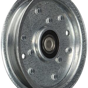 MaxPower 332511B Flat Idler Pulley for MTD, Cub Cadet, Troy-Bilt, Replaces OEM no. 956-04129, 753-08171, 756-04129, Silver