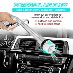 Practisol Car Cleaning Gun High Pressure Car Cleaning Tool Air Blow Gun Car Detailing Kit Interior Cleaner Air Duster Blower Gun Pneumatic Air Compressor Auto Detailing Tool for Car Upholstery (Black)