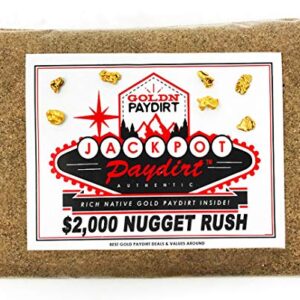Jackpot '2K Nugget Rush' Gold Paydirt Panning Pay Dirt Bag – Gold Prospecting Concentrate