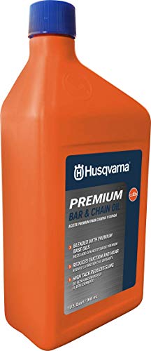 Husqvarna X-Guard Premium All Season Mineral Bar and Chain Oil, Chainsaw Oil for Superior Cutting Equipment Protection in All Conditions, 1 Quart Bottle