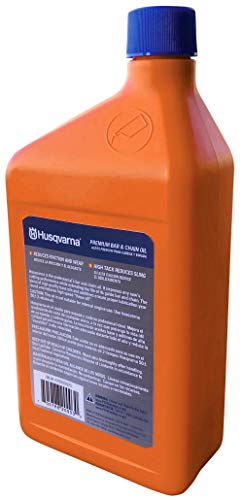 Husqvarna X-Guard Premium All Season Mineral Bar and Chain Oil, Chainsaw Oil for Superior Cutting Equipment Protection in All Conditions, 1 Quart Bottle