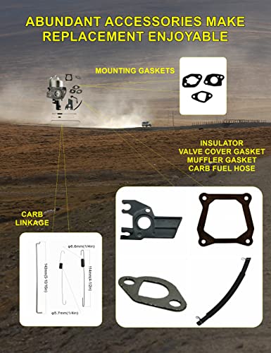 Huayi P19-1 Gas Generator Carburetor Kit OEM for Predator Champion Honda Generac 3500 4000 3000 4500 4375 3550 3650 GP 3250 3300 Watt etc. Powered by 196cc 208cc 212cc 224cc