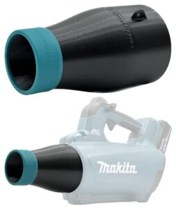 stubby nozzle co. stubby car drying nozzle for makita 18v lxt leaf blowers (xbu03z and dub184z)
