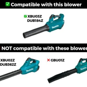 Stubby Nozzle Co. STUBBY Car Drying Nozzle for Makita 18V LXT Leaf Blowers (XBU03Z and DUB184Z)