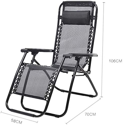 XZGDEN Lightweight Folding Deck Chair Zero Gravity Chair Patio Lounge Recliners Adjustable Folding for Pool Side Outdoor Yard Beach One Size Sun Lounger Garden Chairs (Color, Size : One Size)