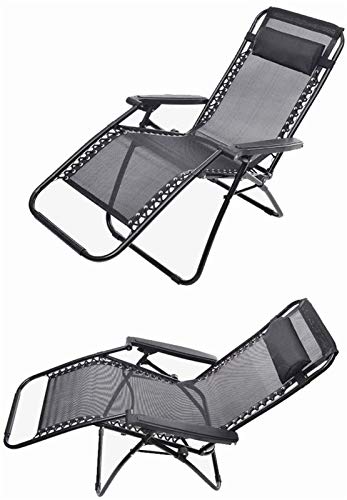 XZGDEN Lightweight Folding Deck Chair Zero Gravity Chair Patio Lounge Recliners Adjustable Folding for Pool Side Outdoor Yard Beach One Size Sun Lounger Garden Chairs (Color, Size : One Size)