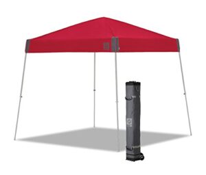 e-z up sprint instant shelter canopy, 12′ x 12′, wide-trax roller bag and clear span center, punch