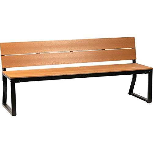 Lorell Teak Outdoor Backrest Sitting Bench