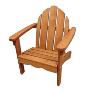 wood deck chair – 18″ lx18 wx22 h brown boys