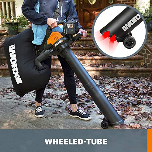 Worx 40V 4.0Ah Cordless Leaf Blower/Vac/Mulcher Power Share - WG583 (Batteries & Charger Included)