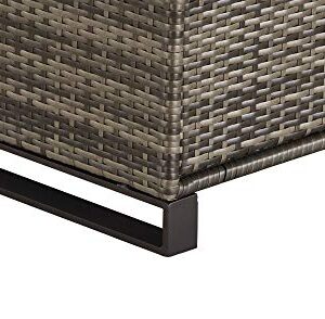 Tommy Hilfiger Oceanside Patio Rattan Outdoor Furniture Collection with All-Weather Brown Resin Wicker Frame, Porch or Pool, Garden, Side Table