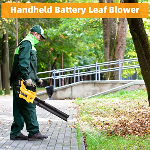 RUALION Cordless Leaf Blower: Electric Leaf Blower Battery Powered, 580CFM, 3-Speed Dial Electric Battery Blower with 2 * 20V 3.0Ah Battery for Lawn Care | Patio | Garage