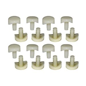 3/4″ coved stem bumper fits into 1/4″ inch round hole patio outdoor furniture chairs protectors pack of 16 pcs