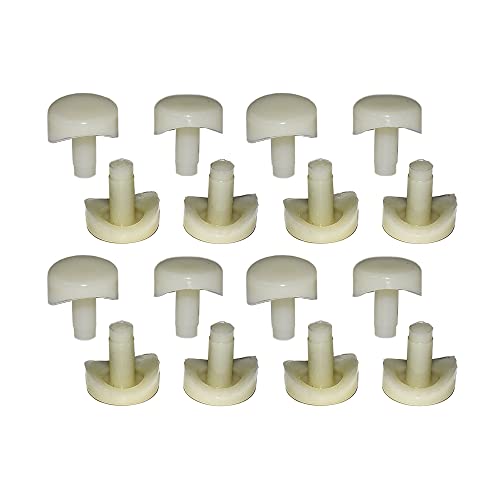 3/4" Coved Stem Bumper Fits Into 1/4" Inch Round Hole Patio Outdoor Furniture Chairs Protectors Pack of 16 PCS