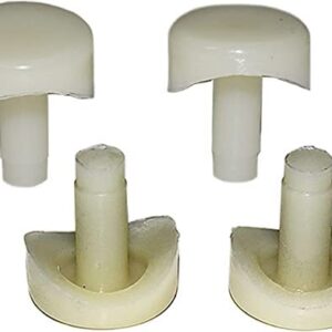 3/4" Coved Stem Bumper Fits Into 1/4" Inch Round Hole Patio Outdoor Furniture Chairs Protectors Pack of 16 PCS