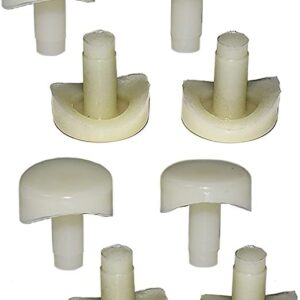 3/4" Coved Stem Bumper Fits Into 1/4" Inch Round Hole Patio Outdoor Furniture Chairs Protectors Pack of 16 PCS