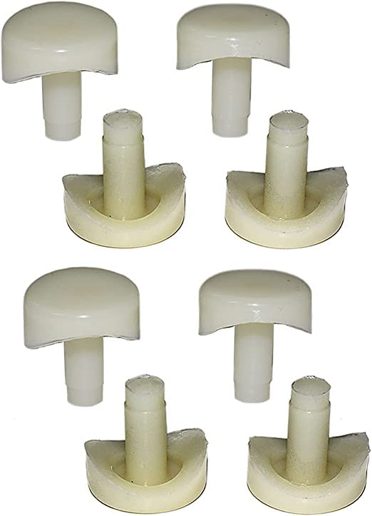 3/4" Coved Stem Bumper Fits Into 1/4" Inch Round Hole Patio Outdoor Furniture Chairs Protectors Pack of 16 PCS