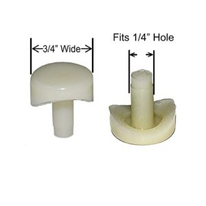 3/4" Coved Stem Bumper Fits Into 1/4" Inch Round Hole Patio Outdoor Furniture Chairs Protectors Pack of 16 PCS