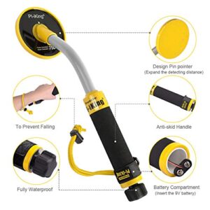 wedigout Metal Detector 100Feet Underwater Fully Waterproof Pin Pointer Handheld Pulse Induction Targeting with Vibration LED