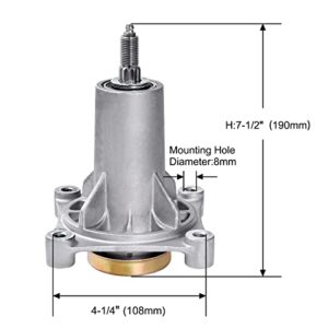 Parts Camp Spindle Assembly 532187281 532187292 567253301 587819701 587125401 Replaces Ariens 21546238/21546299 AYP 187292/192870 Husqvarna 532 18 72-81/532 18 72-92 mandrel assembly