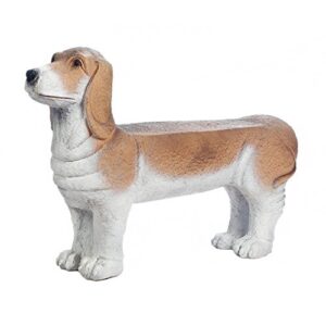 summerfield terrace 10018341 small basset hound doggy bench, multicolor
