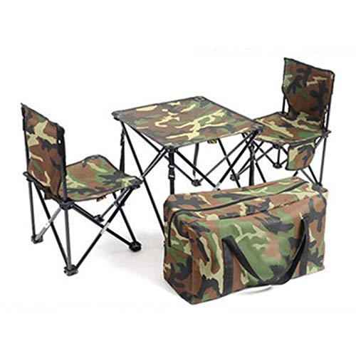 Outdoor Table and Chair Set Folding Table and Chair Set, Portable Barbecue Camping Chair, Five-Piece Picnic Fishing Table and Chair Set