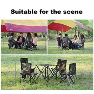 Outdoor Table and Chair Set Folding Table and Chair Set, Portable Barbecue Camping Chair, Five-Piece Picnic Fishing Table and Chair Set