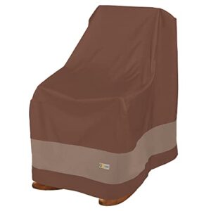 duck covers ultimate waterproof 28 inch rocking chair cover, outdoor chair covers, mocha cappuccino