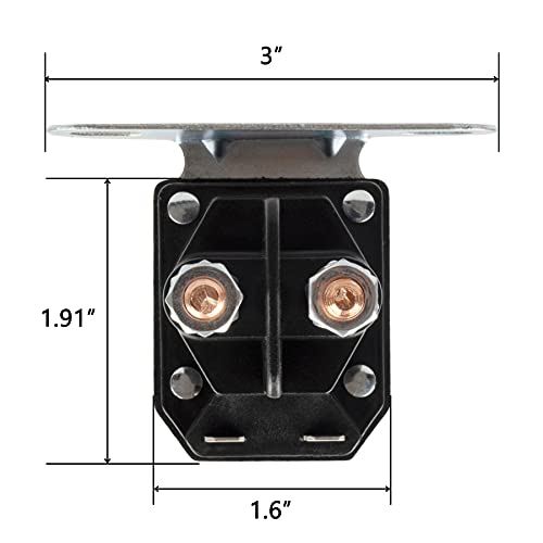 AM138068 Starter Solenoid Fit for John Deere Riding Mower, 725-04439 Solenoid for MTD Troy Bilt Cub Cad LT1042 RZT50 and John Deere LA145 L105 L130 Tractor, 12V Solenoid