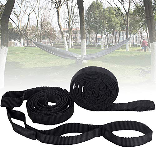 2Pcs Hammock Straps - Hammock Tree Straps Set,No Stretch Suspension System Kit,200cm Adjustable Outdoor Tree Hanging Yoga Tied Rope Belt for Camping Hiking