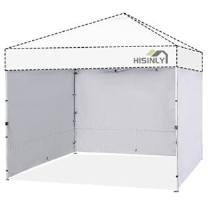 Hisinly Canopy Tent Sidewalls for 10x10 Pop Up Canopy , Waterproof, 3 Pieces of Sidewall, White