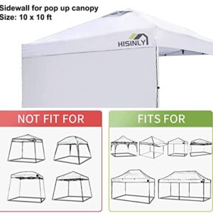 Hisinly Canopy Tent Sidewalls for 10x10 Pop Up Canopy , Waterproof, 3 Pieces of Sidewall, White