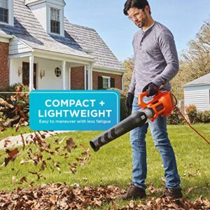 BLACK+DECKER Leaf Blower, Axial, 9-Amp (BEBL750)