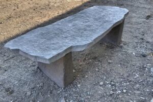walttools flagstone bench precast concrete mold set – 5 ft