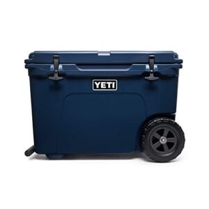 yeti tundra haul portable wheeled cooler, navy