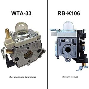 Hipa RB-K106 PB-250LN Carburetor with Repower Kit Spark Plug for Echo Leaf Blower PB250 ES-250 PB-250 PB-250LN Handheld Blower A021003661 Carb