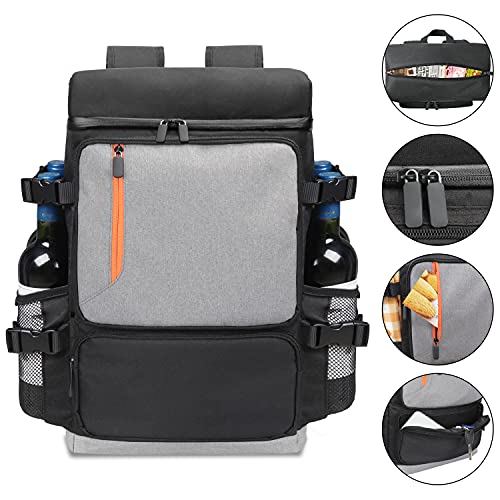 Insulated Cooler Backpack 58 Cans Large Capacity Backpack Cooler for Men Women, Leak-Proof & Waterproof with Bottle Opener, Double Deck Cooler Bag for Camping, Hiking, Beach