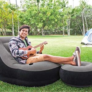 Intex Inflatable Ultra Lounge Chair And Ottoman Set & Intex 120-Volt Air Pump