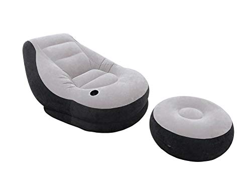 Intex Inflatable Ultra Lounge Chair And Ottoman Set & Intex 120-Volt Air Pump
