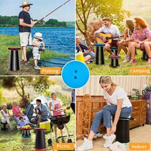 HEIDBER Portable Telescoping Stools Folding Stools Collapsible Stools Foldable Camping Stools Retractable Stools Chairs for Adults for Outdoor Indoor Portable Lightweight