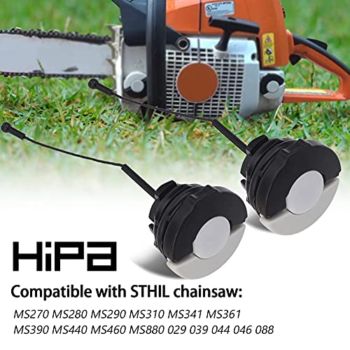 Hipa Fuel Cap and Oil Cap for STHIL MS290 MS310 MS390 MS270 MS280 MS341 MS361 MS440 MS460 MS880 029 039 044 046 088 Chainsaw