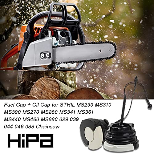 Hipa Fuel Cap and Oil Cap for STHIL MS290 MS310 MS390 MS270 MS280 MS341 MS361 MS440 MS460 MS880 029 039 044 046 088 Chainsaw