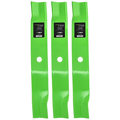 8TEN LawnRAZOR Mower Blade Set for John Deere 60 inch Deck 737 757 777 797 TCU15881 M128485 M131958 (High-Lift)