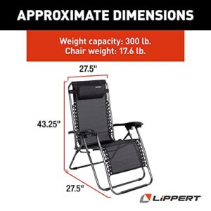 Lippert Zero Gravity Lounge Chair with Adjustable Headrest